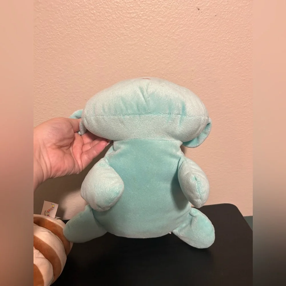 Cute Plush Toy Set - blue stuffy, Rayen & a bird/ chick Squishmallow